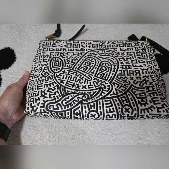 Coach X Mickey Mouse Keith Harring Large Clutch - Picture 3 of 6